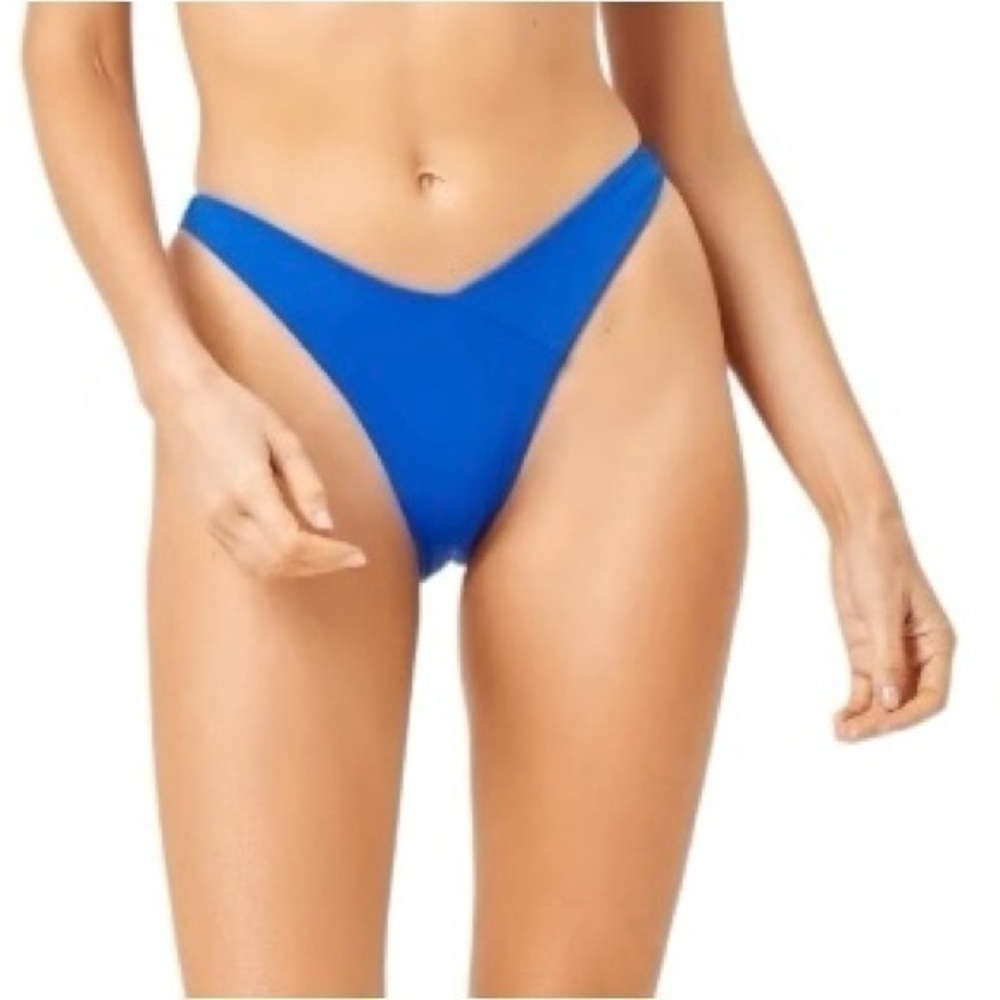 L*Space‎ Low Tide Bitsy Bikini Bottom in Royal Size Medium NWT